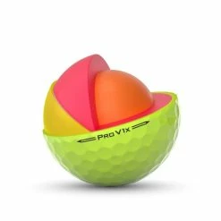 Titleist Pro V1x - Yellow - 2023 -golf ball Shop 2023 pro v1x yellow core cutaway rgb