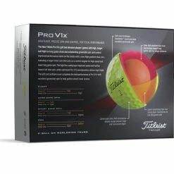 Titleist Pro V1x - Yellow - 2023 -golf ball Shop 2023 prov1x yellow back dozen