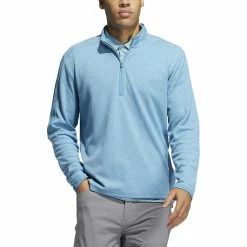 ADIDAS 3-Stripe 1/4 Zip Layering -golf ball Shop adidas 3 stripe 1 4 zip layering hazy blue 01 09423.1677086415