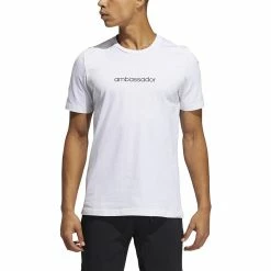 ADIDAS AdiCross Graphic Tee -golf ball Shop adidas adicross graphic tee white 01 64488.1632321209