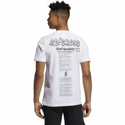 ADIDAS AdiCross Graphic Tee -golf ball Shop adidas adicross graphic tee white 02 25341.1632321210