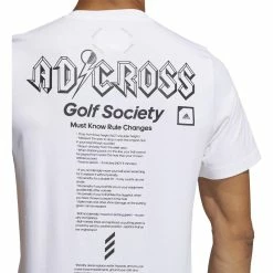 ADIDAS AdiCross Graphic Tee -golf ball Shop adidas adicross graphic tee white 04 29918.1632321210