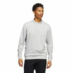 ADIDAS Go-To Crewneck Pullover -golf ball Shop adidas go to crewneck pullover grey two white 01 56461.1676590357