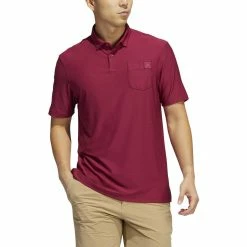 ADIDAS Go-To Pocket Polo 26 ADIDAS Go-To Pocket Polo -golf ball Shop adidas go to pocket polo legacy burgundy 01 66594.1647960753