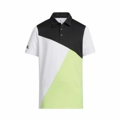ADIDAS Junior Boys HEAT.RDY Colorblock Polo -golf ball Shop adidas junior boys heat rdy colorblock polo black pulse lime white 01 55869.1676588703