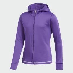 ADIDAS Junior Girls Novelty Hoodie 11 ADIDAS Junior Girls Novelty Hoodie -golf ball Shop adidas junior girls novelty hoodie active purple 01 91480.1631897470