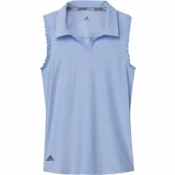 ADIDAS Junior Girls Spacedye Sleeveless Polos