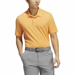 ADIDAS Ottoman Pencil Stripe Polo -golf ball Shop adidas ottoman pencil stripe polo orange rush pulse amber 01 42721.1679079623