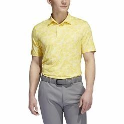 ADIDAS Prisma Print Polo -golf ball Shop adidas prisma print polo almost yellow pantone 01 84394.1673903808