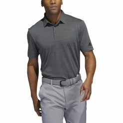 ADIDAS Spacedye Stripe Polo -golf ball Shop adidas spacedye stripe polo grey six black 01 20496.1647963242