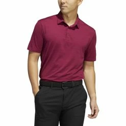 ADIDAS Spacedye Stripe Polo -golf ball Shop adidas spacedye stripe polo legacy burgundy black 01 19180.1647963242