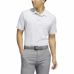 ADIDAS Spacedye Stripe Polo -golf ball Shop adidas spacedye stripe polo white grey three 01 78633.1647963242