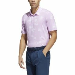 ADIDAS Splatter Print Polo -golf ball Shop adidas splatter print polo bliss lilac white 01 30526.1673901356