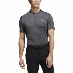 ADIDAS Texture Stripe Polo -golf ball Shop adidas texture stripe polo black grey five 01 94903.1673902333
