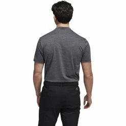 ADIDAS Texture Stripe Polo -golf ball Shop adidas texture stripe polo black grey five 02 50173.1673904970