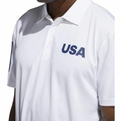 ADIDAS Ultimate365 USA Golf Solid Polo -golf ball Shop adidas ultimate 365 usa golf solid polo white 03 90408.1659043263