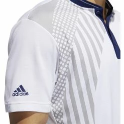 ADIDAS USA Olympics Friday Polo -golf ball Shop adidas usa olympics friday polo white grey two dark blue 04 82186.1659042797