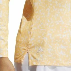 ADIDAS Women's AEROREADY UV50 Printed Long Sleeve -golf ball Shop adidas womens aeroready uv50 printed long sleeve white acid orange 04 94361.1633102934
