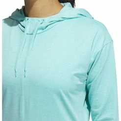 ADIDAS Women's Essentials Heathered Hoodie 25 ADIDAS Women's Essentials Heathered Hoodie -golf ball Shop adidas womens essentials heathered hoodie acid mint 04 50913.1633103434