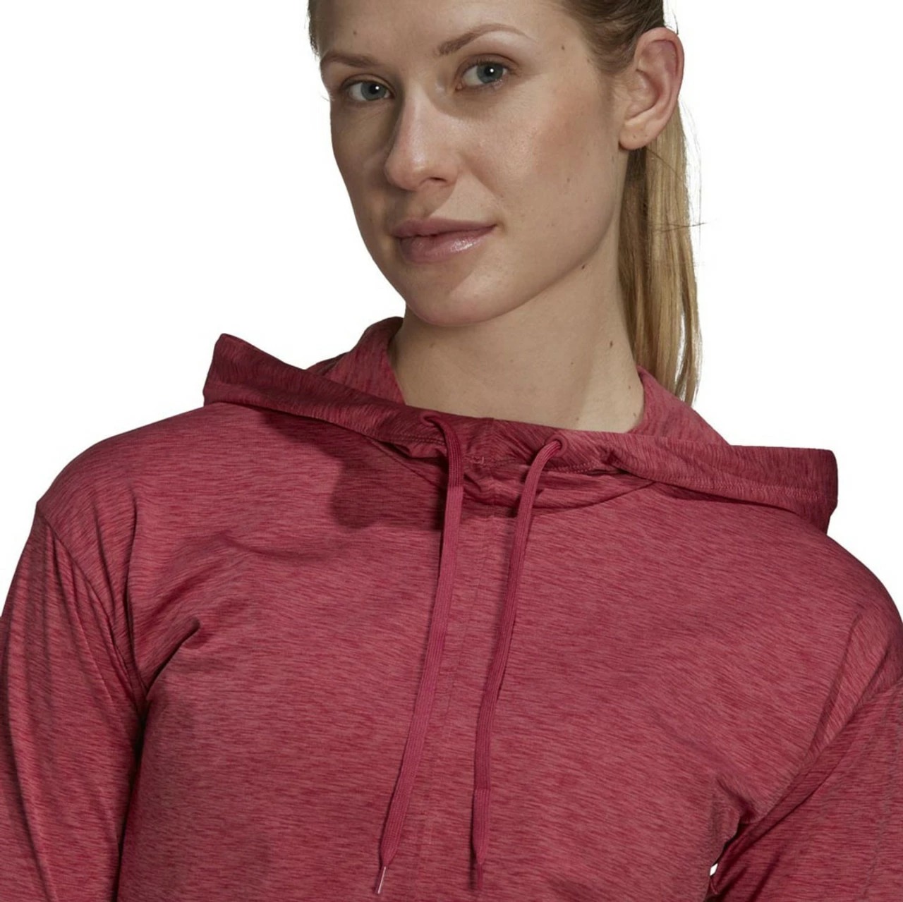 ADIDAS Women's Essentials Heathered Hoodie 10 ADIDAS Women's Essentials Heathered Hoodie - Image 8