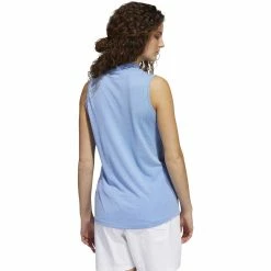 ADIDAS Women's Essentials Sleeveless Polo -golf ball Shop adidas womens essentials sleeveless polo blue rush white 02 75848.1647971595