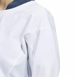 ADIDAS Women's Go-To Knit Woven Pullover -golf ball Shop adidas womens go to knit woven pullover white 03 70334.1647971840