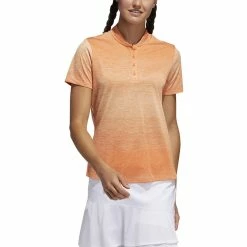 ADIDAS Women's Gradient Polo -golf ball Shop adidas womens gradient polo amber tint 01 42864.1633380999