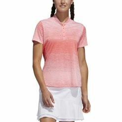 ADIDAS Women's Gradient Polo -golf ball Shop adidas womens gradient polo flash red 01 59807.1633380999