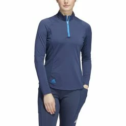 ADIDAS Women's HEAT.RDY Mock -golf ball Shop adidas womens heat rdy mock crew navy 01 89217.1676580906