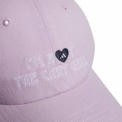 ADIDAS Women's I'm Not The Cart Girl Hat -golf ball Shop adidas womens im not the cart girl hat bliss lilac 02 57599.1647529496