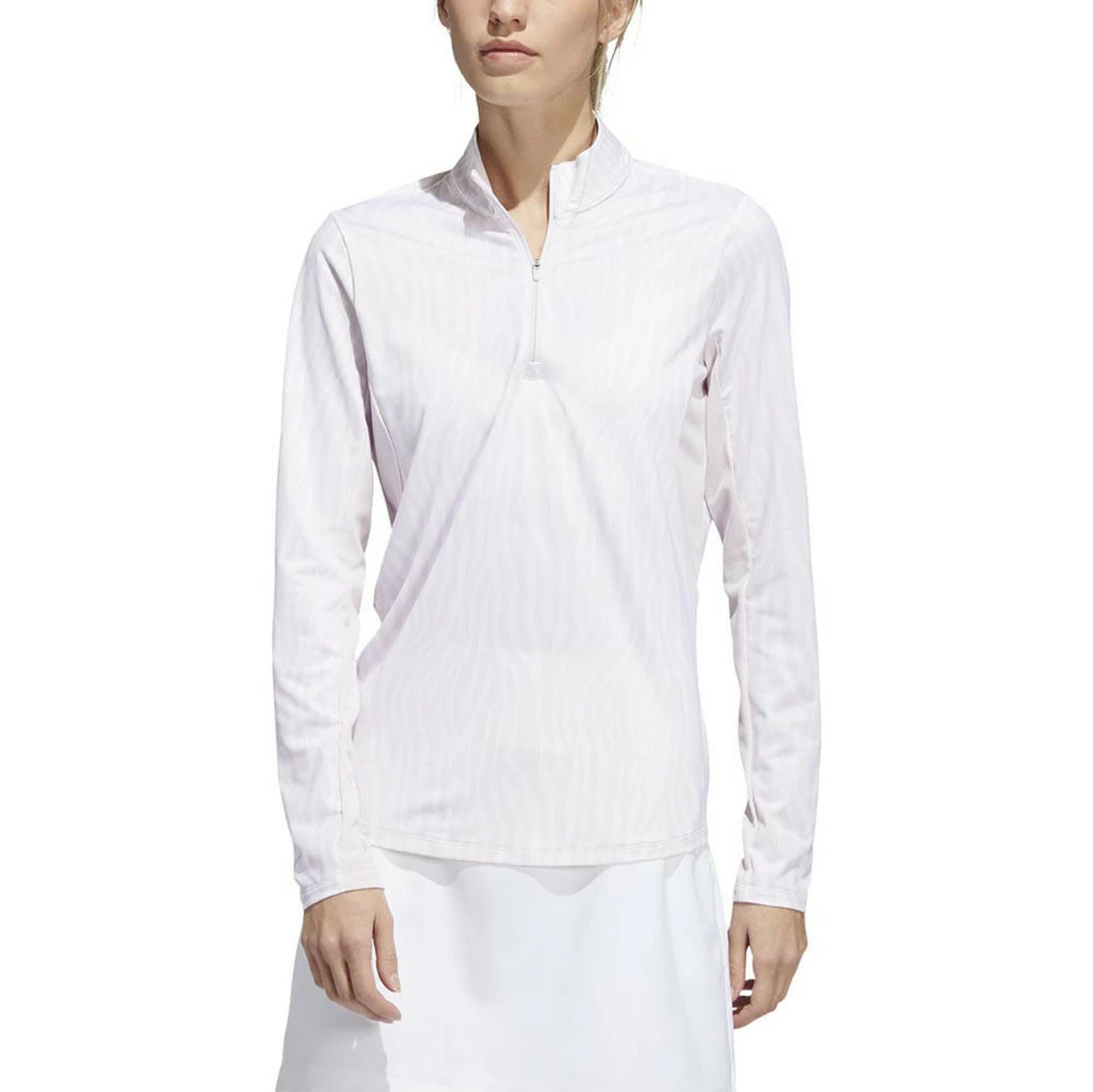 ADIDAS Women's Printed Sun Protection 1/4 Zip 4 ADIDAS Women's Printed Sun Protection 1/4 Zip - Image 2