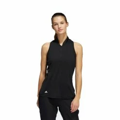 ADIDAS Women's Racerback Sleeveless Polo 20 ADIDAS Women's Racerback Sleeveless Polo -golf ball Shop adidas womens racerback sleeveless polo black 02 38217.1676591683