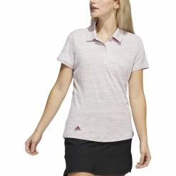 ADIDAS Women's Space-Dyed Polo 23 ADIDAS Women's Space-Dyed Polo -golf ball Shop adidas womens space dyed polo almost pink legacy burgundy 01 02813.1647973321