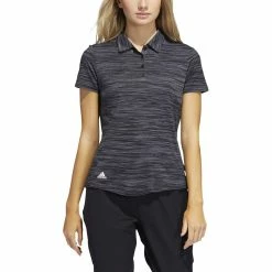 ADIDAS Women's Space-Dyed Polo 21 ADIDAS Women's Space-Dyed Polo -golf ball Shop adidas womens space dyed polo black white 01 43491.1647973321