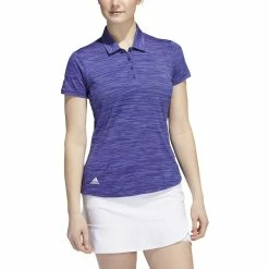 ADIDAS Women's Space-Dyed Polo 31 ADIDAS Women's Space-Dyed Polo -golf ball Shop adidas womens space dyed polo legacy indigo white 01 51872.1647973321