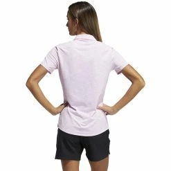 ADIDAS Women's Spacedye Polo 16 ADIDAS Women's Spacedye Polo -golf ball Shop adidas womens spacedye polo white screaming pink 02 79016.1631905137