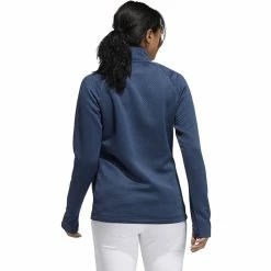 ADIDAS Women's Textured Layer Jacket -golf ball Shop adidas womens textured layer jacket crew navy 02 11075.1633102077