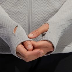 ADIDAS Women's Textured Layer Jacket -golf ball Shop adidas womens textured layer jacket mid grey 03 59262.1633102078