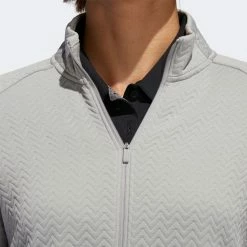 ADIDAS Women's Textured Layer Jacket -golf ball Shop adidas womens textured layer jacket mid grey 04 60180.1633102078