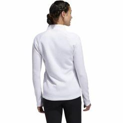 ADIDAS Women's Textured Layer Jacket -golf ball Shop adidas womens textured layer jacket white 02 42631.1633102077
