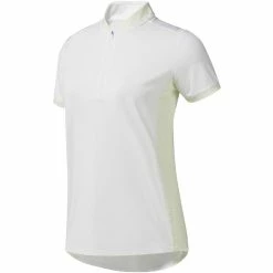 ADIDAS Women's Ultimate365 Printed Polo -golf ball Shop adidas womens ultimate365 printed polo white 01 50303.1676597490