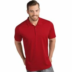 Antigua Tribute Polo -golf ball Shop antigua tribute polo dark red 01 16418.1676592779