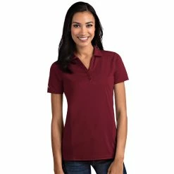 Antigua Women's Tribute Polo 17 Antigua Women's Tribute Polo -golf ball Shop antigua womens tribute polo cabernet 01 26849.1653919109