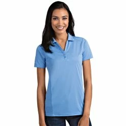 Antigua Women's Tribute Polo 16 Antigua Women's Tribute Polo -golf ball Shop antigua womens tribute polo columbia blue 01 83304.1653919109