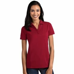 Antigua Women's Tribute Polo 13 Antigua Women's Tribute Polo -golf ball Shop antigua womens tribute polo dark red 01 77398.1653919109