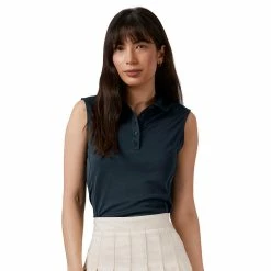 Antigua Women's Tribute Sleeveless Polo 20 Antigua Women's Tribute Sleeveless Polo -golf ball Shop antigua womens tribute sleeveless polo black 01 39501.1676588555