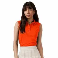 Antigua Women's Tribute Sleeveless Polo 27 Antigua Women's Tribute Sleeveless Polo -golf ball Shop antigua womens tribute sleeveless polo mango 01 32846.1676590508