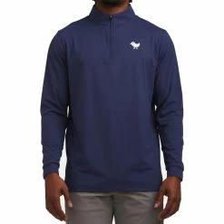 Bad Birdie Navy Quarterzip -golf ball Shop bad birdie navy quarterzip navy 02 52893.1678297079