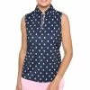 BELYN KEY Women's Zip Keystone Sleeveless Polo 1 BELYN KEY Women's Zip Keystone Sleeveless Polo -golf ball Shop belyn key womens zip keystone sleeveless polo golf ball print 01 54389.1651246397