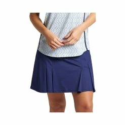 Bermuda Sands Women's Caroline Solid Pleated Skort